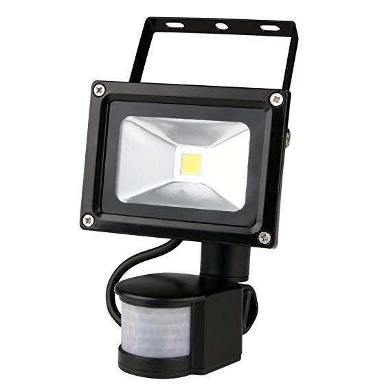 Susay(TM) 10W PIR Motion Sensor Security Wall White LED Floodlight Waterproof IP65 Lamp