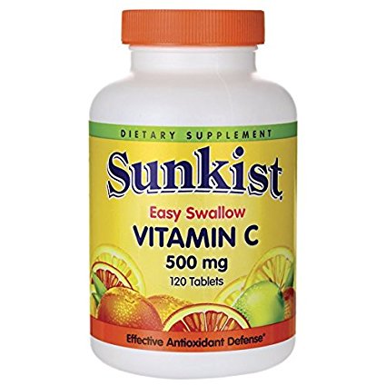 Sunkist Vitamin C - Easy Swallow 500 mg 120 Tabs