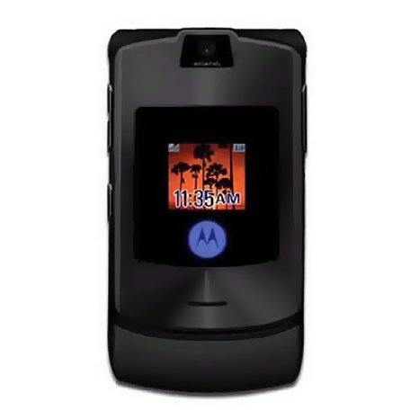 Motorola RAZR V3i Unlocked Phone with Camera, MP3/Video Player, and MicroSD Slot--International Version with Warranty (Black)