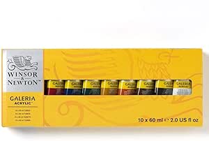 Winsor And Newton Galeria Acrylic Paint Colour Basic Set Each (56850)