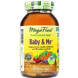 MegaFood - Baby and Me Supports Strength Balance and Mood of a Woman During Pregnancy 120 Tablets Premium Packaging