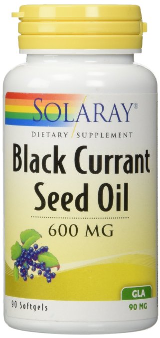 Solaray - Black Currant Seed Oil, 600 mg, 90 softgels