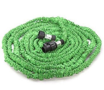 KLAREN Expandable and Flexible Garden Hose 50 ft Expanding or Collapsible Hose for Easy Home Storage (Green, 50 Foot)
