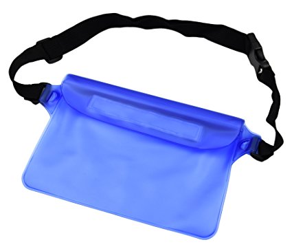 NKTM Waterproof Pouch Dry Bag Fanny Pack with Waist Strap Keep Your Cellphone Cash Safe and Dry Perfect for Boating Swimming Snorkeling Kayaking Beach