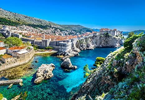 Jigsaw Puzzle 1000 Piece Puzzle - Mediterranean Marvel Puzzle Series 01 Dubrovnik Croatia Premium Quality Puzzles for Adults 1000 Piece Puzzle Finished Size is 28.9 inches x 20.1 inches