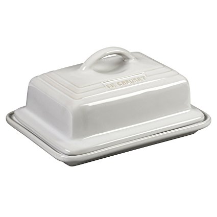 Le Creuset of America Heritage Stoneware Butter Dish, White