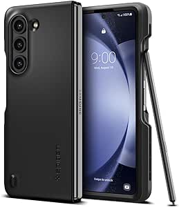 Spigen Case for Galaxy Z Fold 5 Case, Thin Fit P (Pen Edition) Designed for Samsung Galaxy Z Fold 5 Case - Black