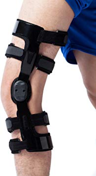 Orthomen Functional Knee Brace for ACL/PCL/Sports Injuries, After Reconstructive Surgery (XL/Left)