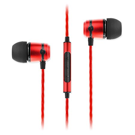 SoundMagic E50C Headphones (Black/Red)