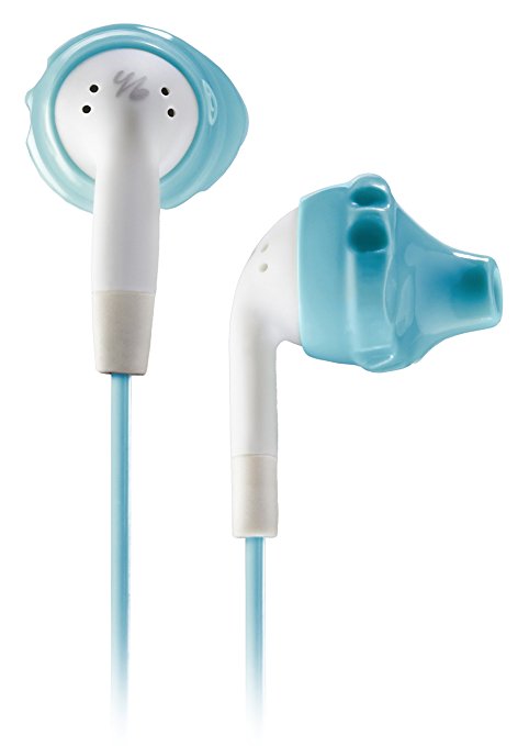 Yurbuds Inspire Female Performance-Fit Sports In-Ear Headphones - Aqua Blue/White