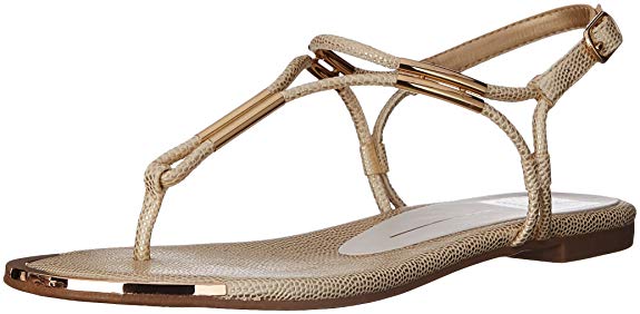 Dolce Vita Women's Marly Flat Sandal,Platinum,9 B(M) US