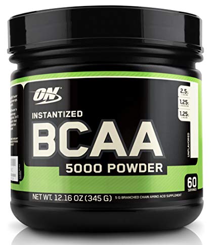 Optimum Nutrition Instantized BCAA 5000mg Powder, Unflavored, 345 Gram