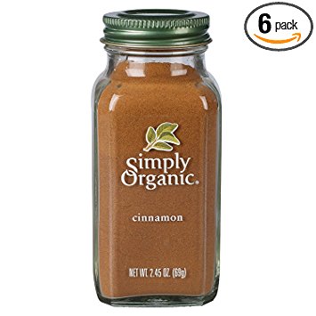 Simply Organic Cinnamon Ground Certified Organic, 2.45-Ounce Container (Pack Of 6)