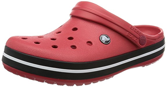 crocs Unisex Crocband Clog, Pepper/Black, 11 US Men / 13 US Women