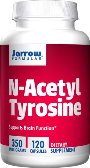 Jarrow Formulas N-Acetyl Tyrosine 120 Capsules 350 mg