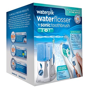 WATERPIK WP-700W Sonic Toothbrush and Water Flosser, 1 Pound