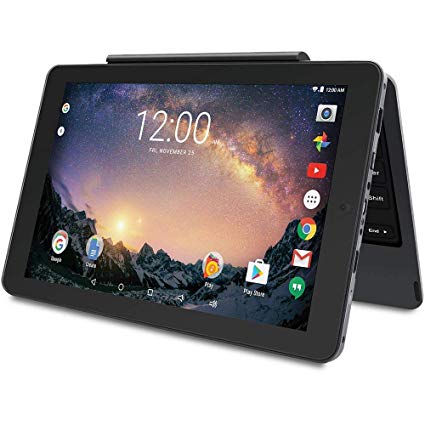 2019 RCA Galileo Pro 2-in-1 11.5" Touchscreen High Performance Tablet PC, Intel Quad-Core Processor 32GB SSD 1GB RAM WiFi Bluetooth Webcam Detachable Keyboard Android 6.0 Black