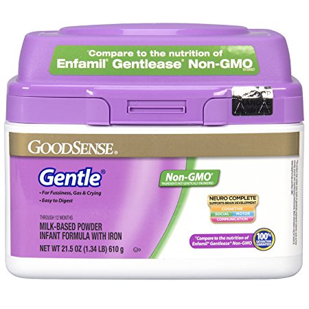 GoodSense Gentle Non-GMO Milk-Based Powder Infant Formula with Iron, 21.5 Ounce