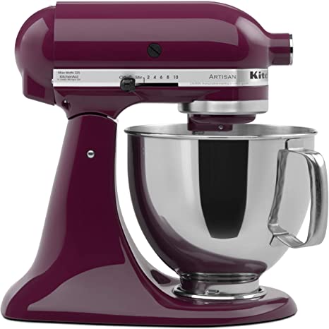 KitchenAid KSM150PSBY Artisan 5-Quart Stand Mixer, Boysenberry