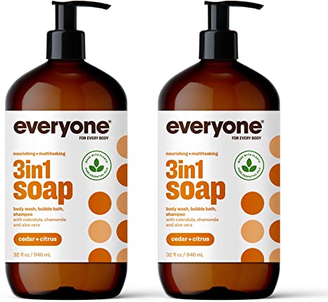 Everyone 3-in-1 Soap for Men, Cedar Citrus, 32oz, 2 Count