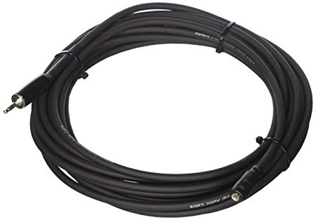 Roland 25ft Headphone Extension Cable, 3.5mm TRS Male to Female, Black series (RHC-25-3535)