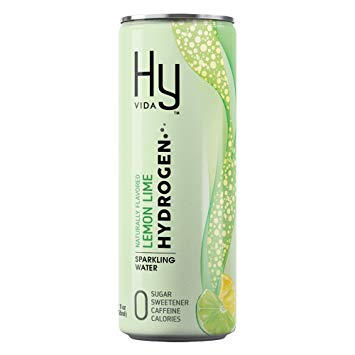 HyVIDA Hydrogen Infused Sparkling Water Beverage – Organically Flavored Lemon-Lime 12 Pack - 12oz cans – Powerful Antioxidants, Magnesium Enhanced, Zero Calorie, Zero Sweeteners