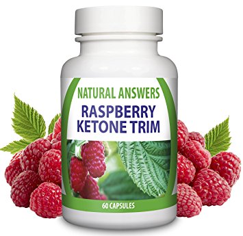 Raspberry Ketone Trim Slimming Tablets by Natural Answers - Pure Appetite Suppressant Formula - High Quality Dietary Supplement - Maximum Strength Natural Fat Burning Supplement Pills- Quick Weight Loss Assistance Fat Burning Supplement - One Month Supply - Antioxidant Diet Pills - Two Daily Servings To Support Healthy Weight Loss & Detox - UK Manufactured Slimming Aid