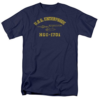 Star Trek Enterprise Athletic Mens Short Sleeve Shirt