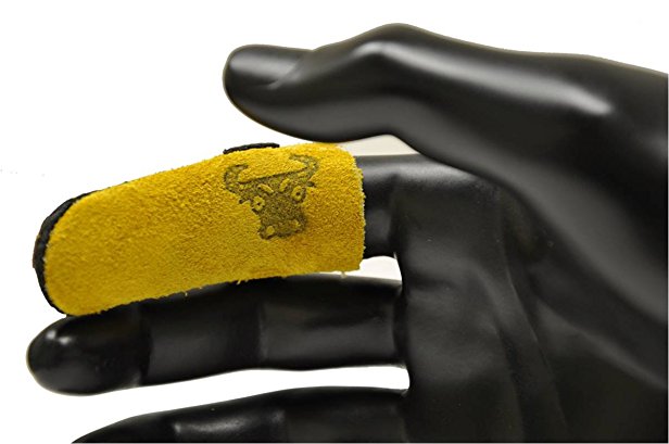 G & F 8128M Cowhide Leather Guard Finger Protection, Medium