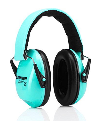 Senner KidsPro Ear Defenders Baby and Kids. Hearing Protection for Babies from 3 month, Kids up to 16 years, grows with them (mint/turquoise)