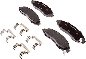 ACDelco Silver 14D962CHF1 Ceramic Front Disc Brake Pad Set with Clips