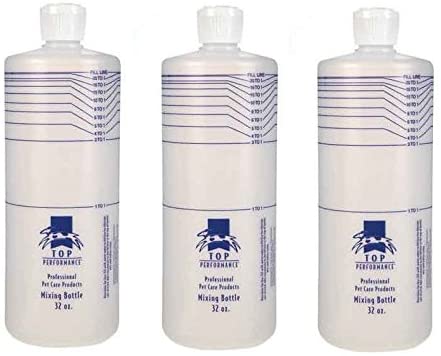 Top Performance Mixing Bottle 32 Oz Marked Dilution Rates Pet Grooming Salon Concentrate Tools