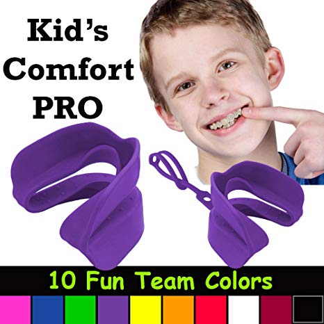 Kid's Comfort PRO Youth Double Sports Mouth Guard Works with or Without Braces