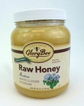 Glory Bee Raw Honey Montana White Clover Blossom 48 Oz