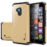 Lumia 640 Case Evocel Dual Layer Series Hybrid Armor Protector Case For Microsoft Lumia 640 ATampTCricketT-MobileMetro PCS - Retail Packaging Gold Medal