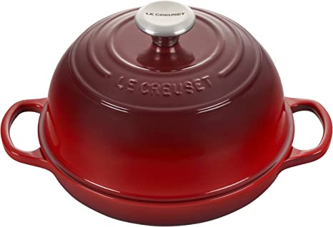 Le Creuset Signature Enameled Cast Iron Bread Oven with Lid, 1.75 Quart (9.5"), Cerise