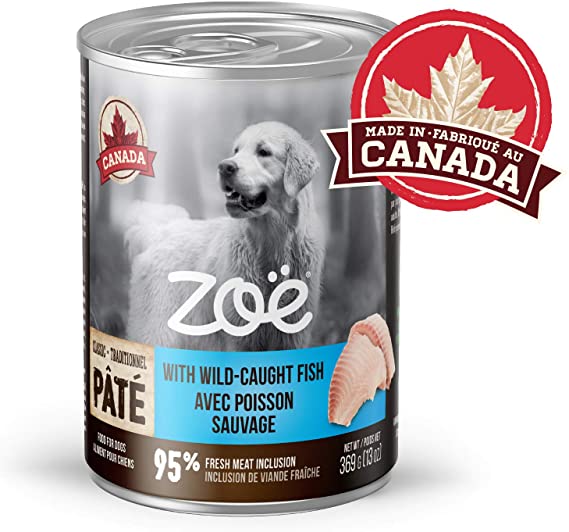 Zoe Pate Wet Food with Wild Caught Fish for Dogs - 369 g (13 oz)