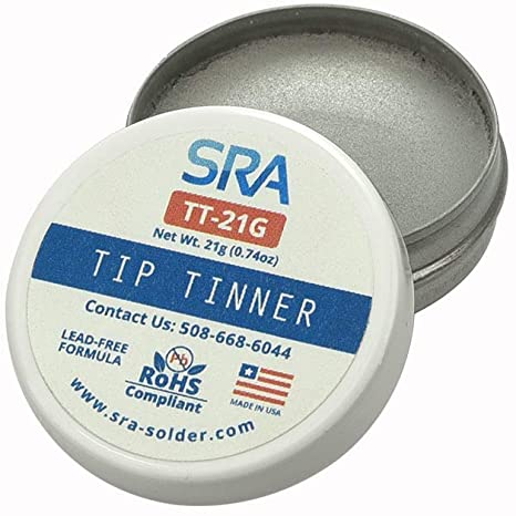 SRA Lead Free Tip Tinner, 21 g container