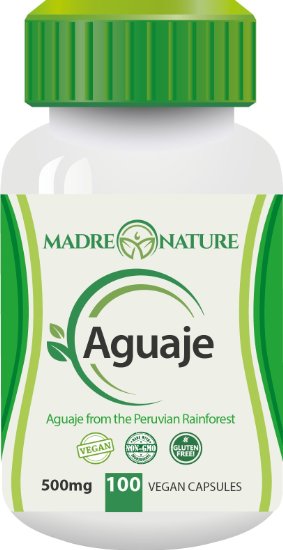 Aguaje Fruit Supplement 500mg x 100 Vegan Capsules - The Magical Fruit for Women - Curve Enhancer - Hormone Balancer - Fresh Harvest from Peru  1-Pack