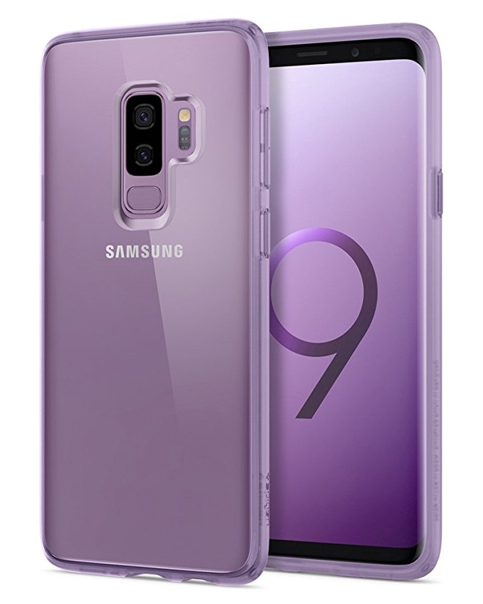 Spigen Ultra Hybrid Galaxy S9 Plus Case with Air Cushion Technology and Clear Hybrid Drop Protection for Samsung Galaxy S9 Plus (2018) - Lilac Purple