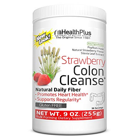 Health Plus Colon Cleanse, Strawberry Flavor, 9-Ounces, 36 Servings