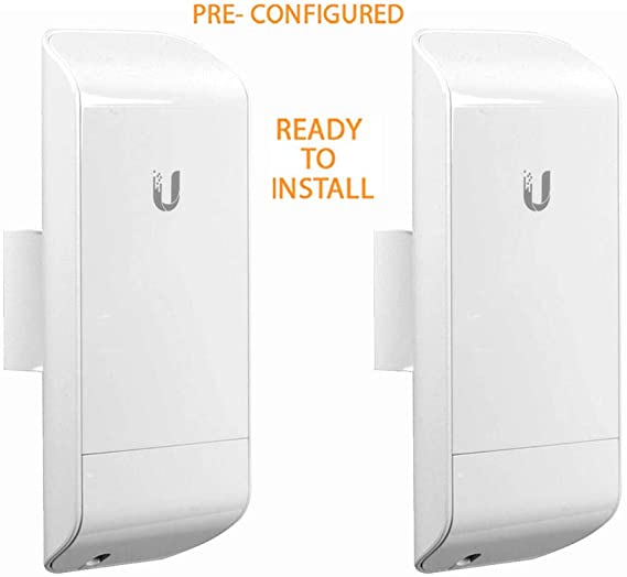 Ubiquiti LocoM5 X 2 Units Bridge Kit Complete Pre-Configured Nanostation Loco M5