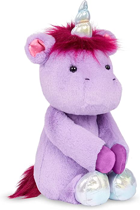 B.toys by Battat Plush Unicorn – Stuffed Animal – Soft Purple Unicorn Toy – Washable Toys for Baby, Toddler, Kids – Happyhues – Penny Periwinkle – 0 Months  , (BX2078Z)