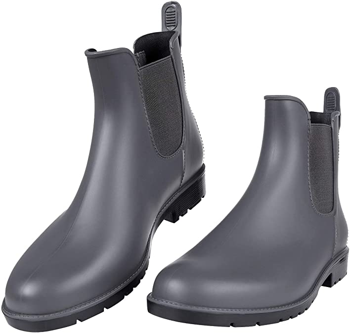 Asgard Women's Ankle Rain Boots Waterproof Chelsea Boots