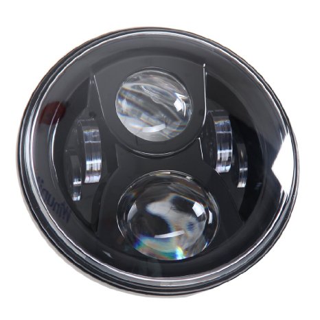 SUNPIE Black 7" Round Daymaker LED Projectior Headlight for Jeep Wrangler Harley Davidson Motorcycle