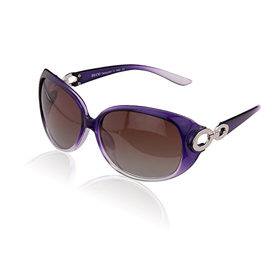 Duco Women's Classic Star Polarized Sunglasses 100% UV Protection 1220