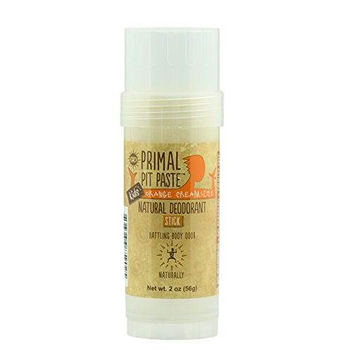 Primal Pit Paste All Natural Deodorant Stick Aluminum Free Paraben Free No Added Fragrances Orange Creamsicle Stick
