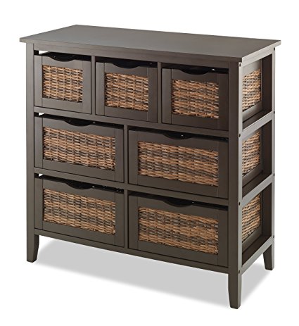 Whitmor BAHAMA 7-Drawer Storage Chest, Espresso