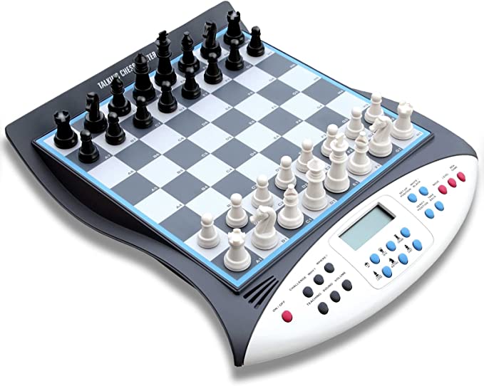 Vonset Electronic Chess Sets Chess Computer Electronic Voice Chess Board Game Magnetic Chess Set Talking Chess Lovers for Beginners for Kids and Adults Chess Sets Game Ages 6  1-2 Players