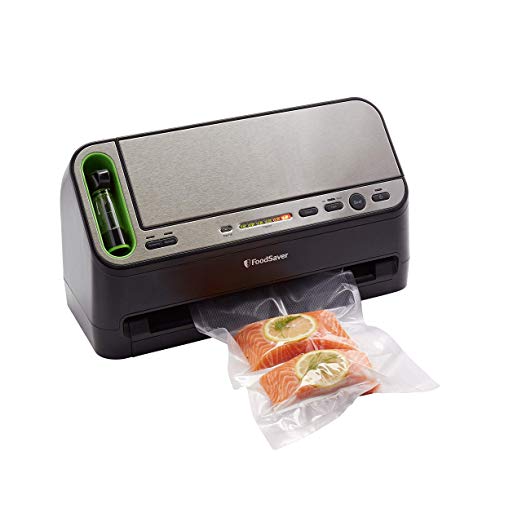 FoodSaver Vacuum Sealer V4440 2-in-1 Automatic System with Bonus Built-in Retractable Handheld Sealer & Starter Kit, Black (Certified Refurbished)